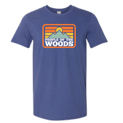 People of the Woods Mountain Sunrise T-Shirt Metro Blue
